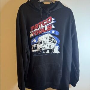 Black Graphic Matco Hoodie Sweatshirt Men XL